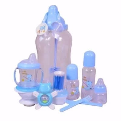 Baby Feeding Bottle Set - Blue