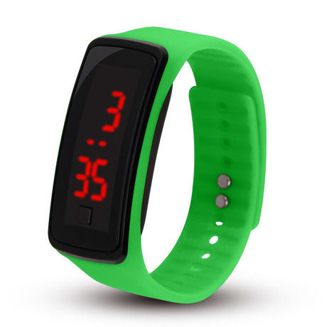 Unisex Led Wristwatch Green