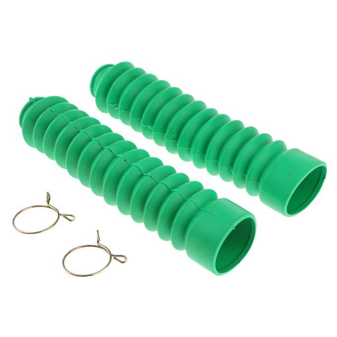 Motorcycle Front Fork Shock Absorber Dust Cover Dustproof Rubber Green