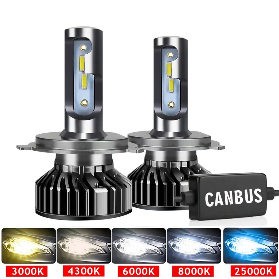 2pcs Car Headlight 110W H4 LED H7 Canbus H1 H3 H8 H11 9005 9006 8000K Car Auto Headlamp Led Lights
