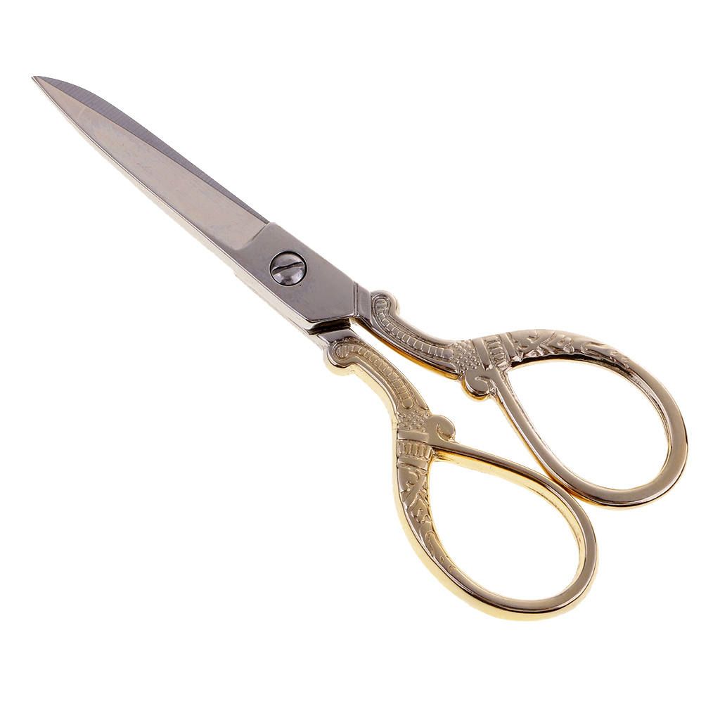 Stainless Steel Tailor Sewing  Shears DIY Tools Gold