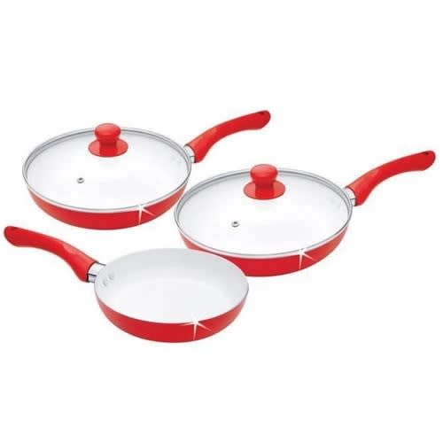 Prima 5pcs Ceramic Coated Set - Red