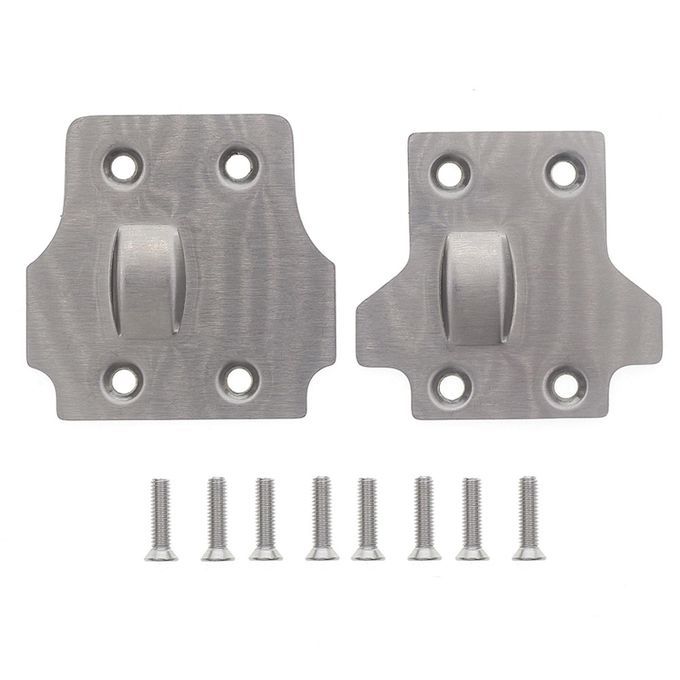 1 Set Skid Plate Upgrade Replacement Stainless Steel-Silver