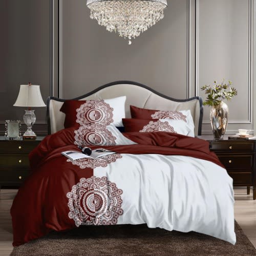 Bedsheet Duvet And Four Pillowcases