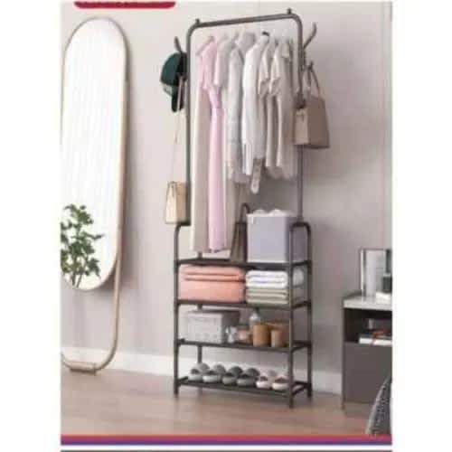 Multifunction 2 In 1 Cloth Hanger And Shoe Rack