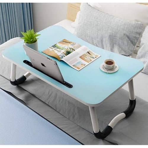 Folding Lap Desk & Laptop Bed Table - Blue