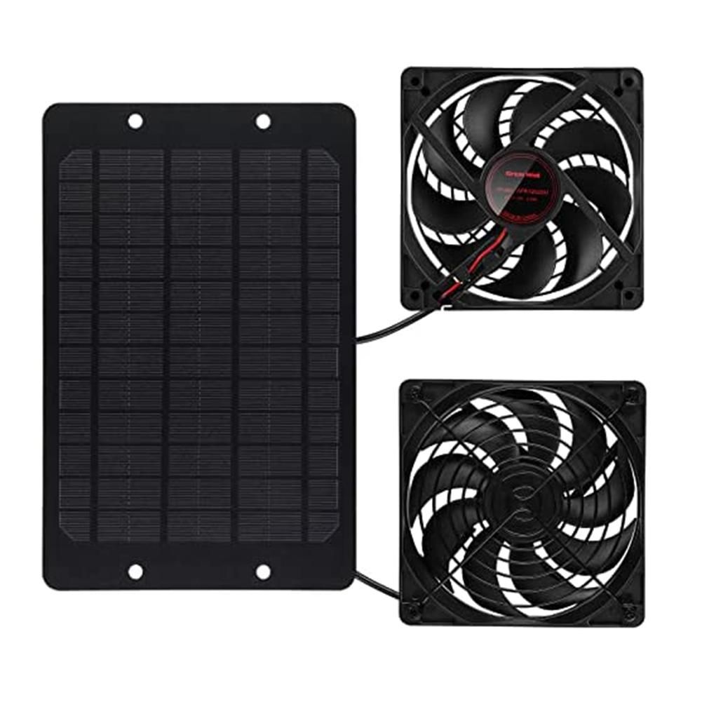 Solar Panel Fan Kit, 10W 12V Solar Powered Fan , with 2M