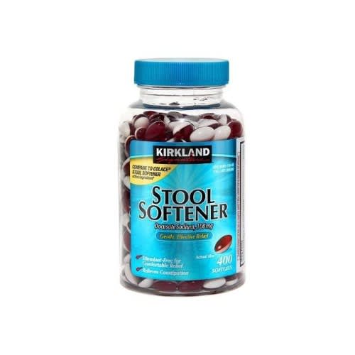 Kirkland Signature Stool Softener For Constipation & Hemorrhoid Management -400 Softgel'
