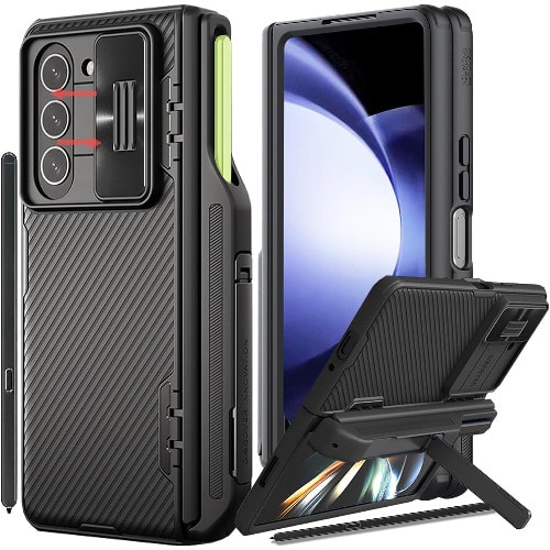 Galaxy Z Fold 5 Case With S Pen Slot - Fold Edition & Slide Camera Cover