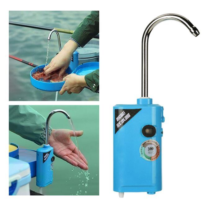 LED Portable Induction Water Absorber Rechargeable Oxygen Pump Blue
