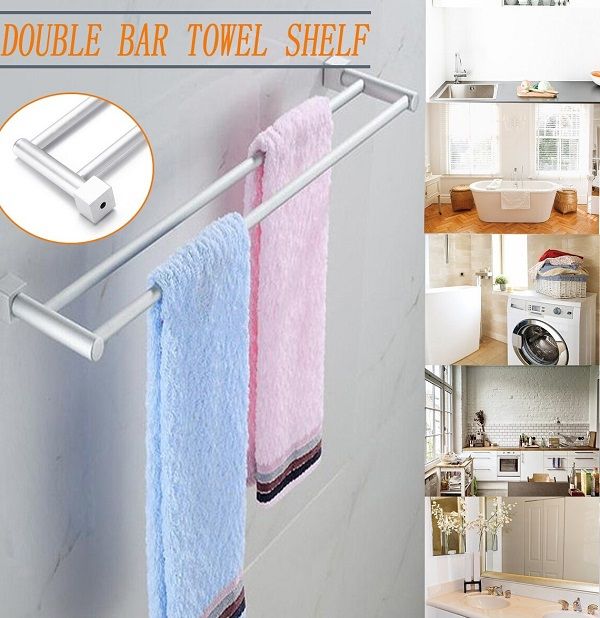 Exquisite Double Pole Bathroom Hanger