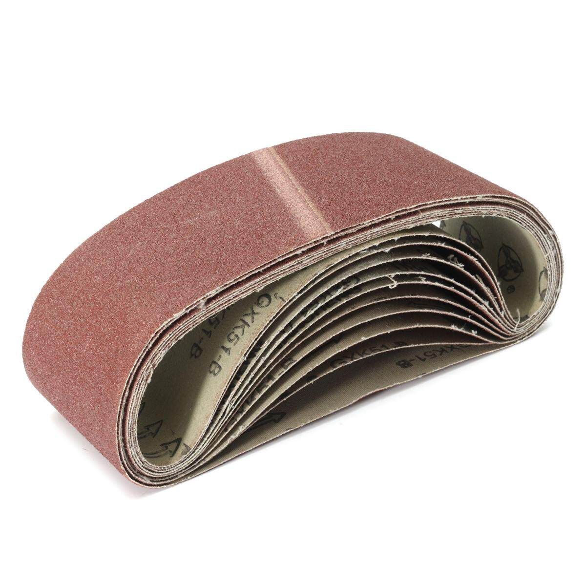 10 Peck 3" X 21" 80Grit Grinding Sanding Belt Alumina Oxide Sharpening