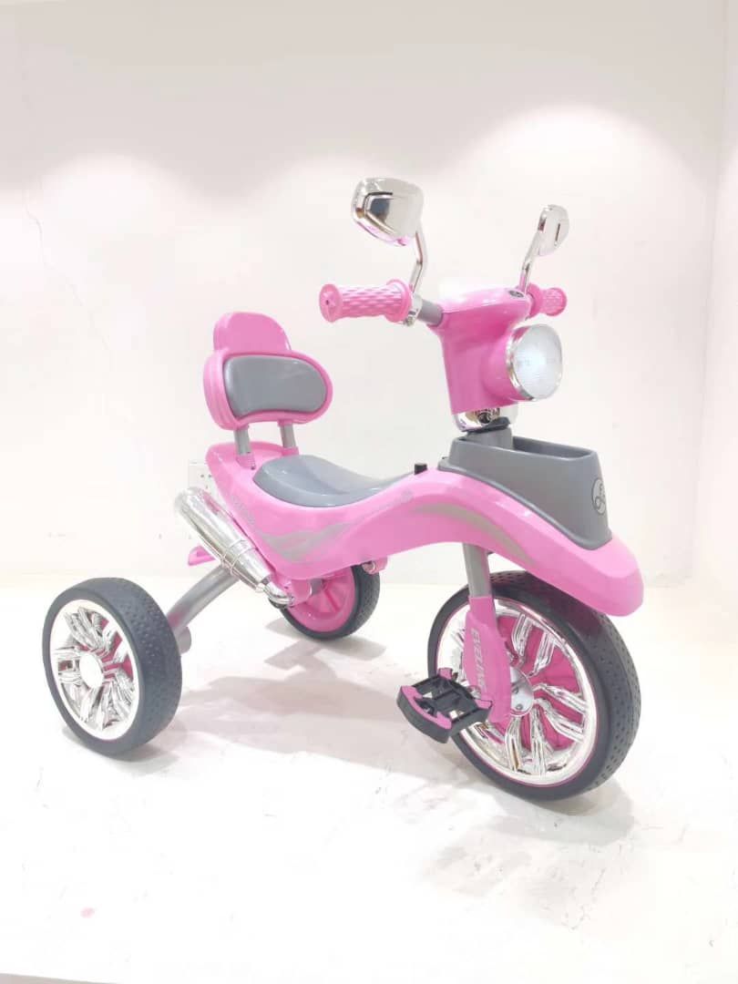 Sonic Gold Biggest  Kids Tricycle With With Head Lamp