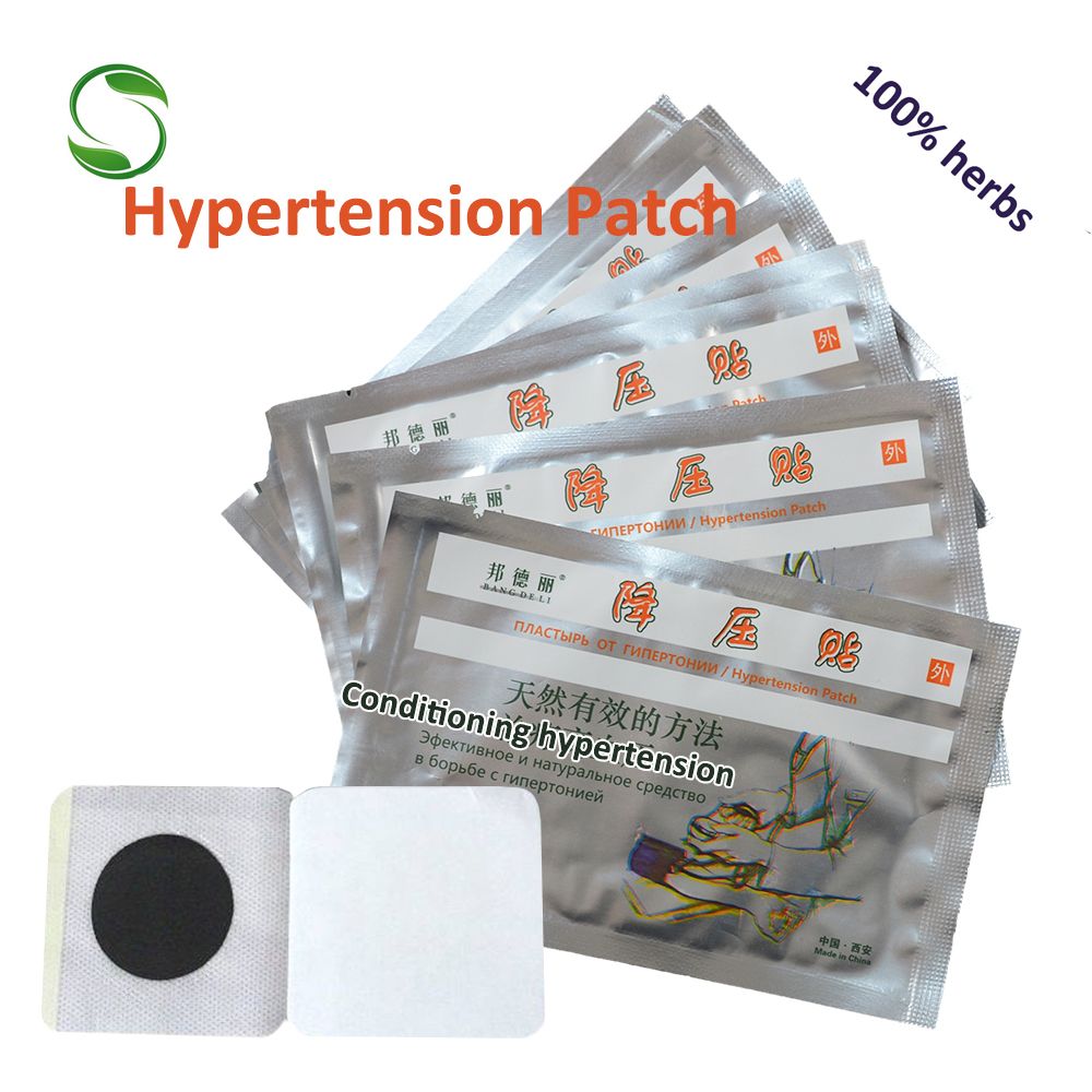 Blood Patch Pressure Anti Medical 20pcs Hypertension Treatment Dizziness Patch Plaster Headache Health Medicine Care