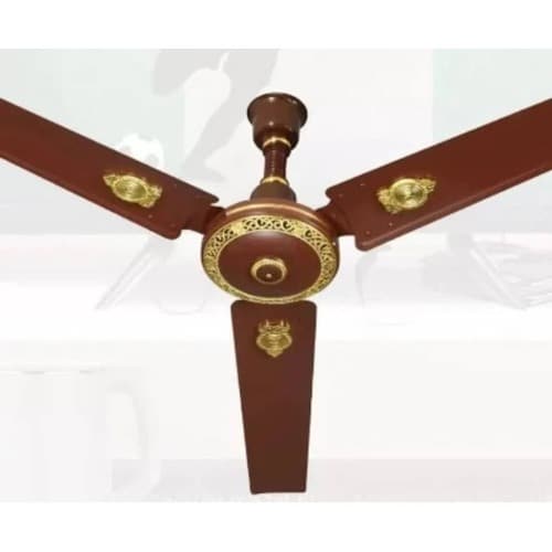 56 Inches Remote Controlled Only Ceiling Fan-brown