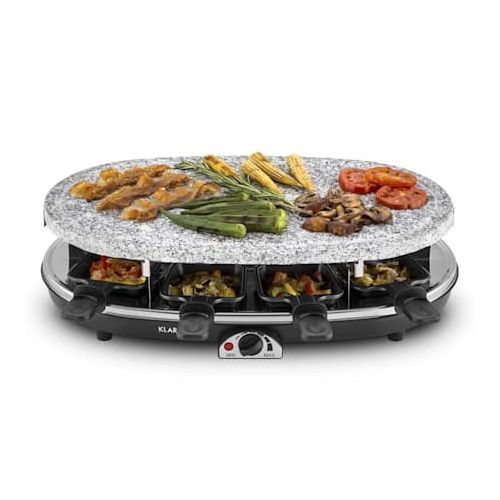 2-in-1 Device: Raclette And Stone Grill Steaklette Raclette Grill