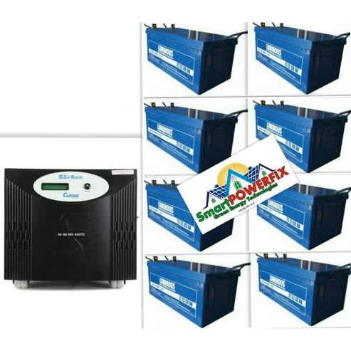 Complete 5kva Inverter With 8 Newly Advanced Luminous Batteries