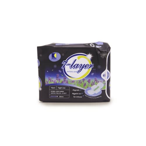 7 Layer Sanitary Pad-night Use -10 Pcs
