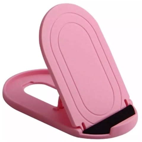 Adjustable Folding Stents Tablet And Phone Holder - Pink