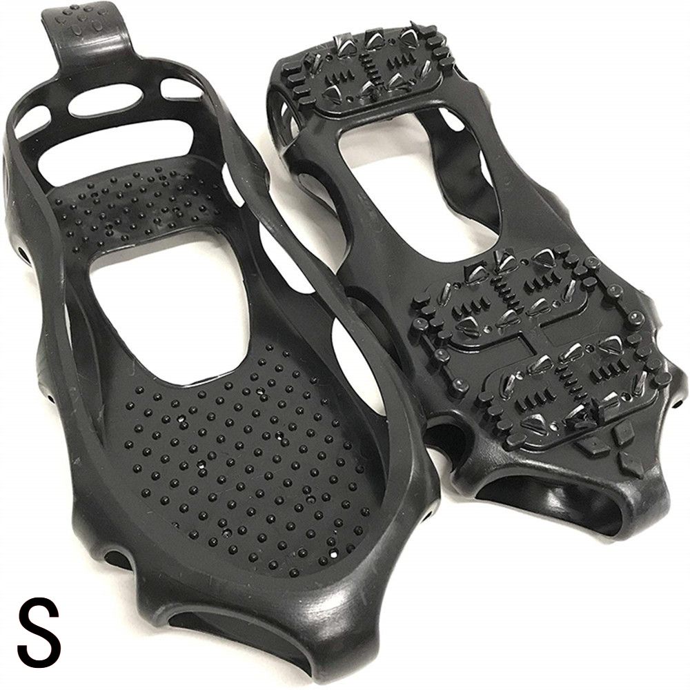 1 Pair 24 Teeth Ice Gripper Spike Shoes Anti Slip Hiking Climbing Snow Spikes