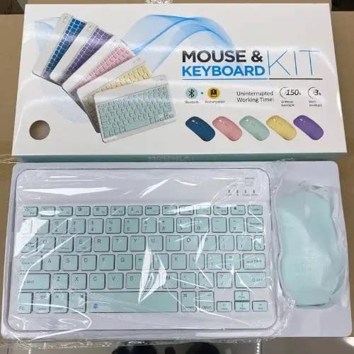 Portable Rechargable Bluetooth Keyboard With Mouse