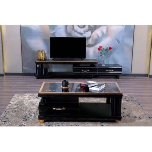 Tv Stand And Center Table - Black
