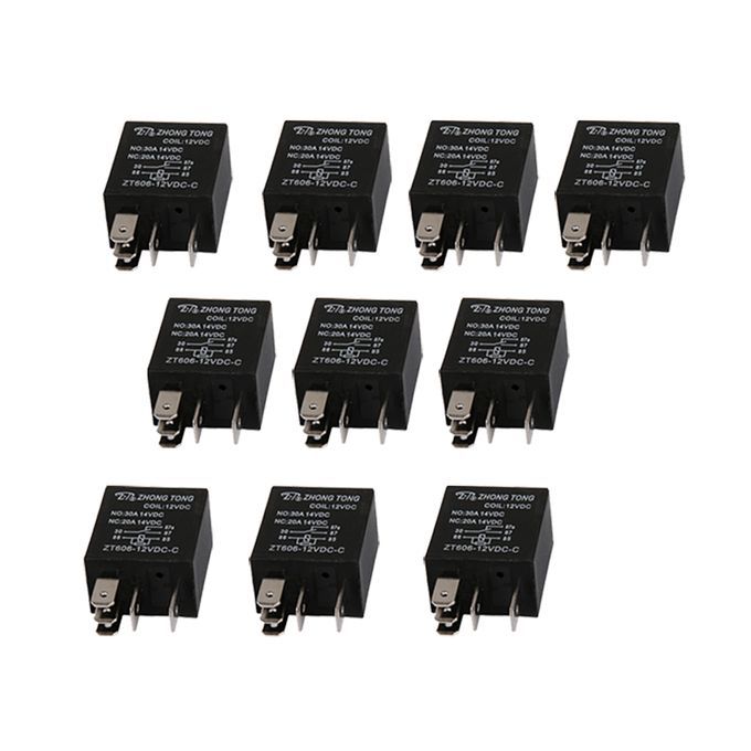10x Car Vehicle Truck Motor 12V 12 Volt 20A30A AMP SPDT Relay 5Pins