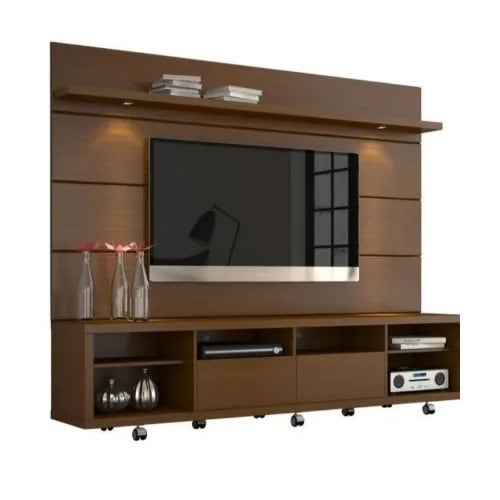 Contemporary Tv Entertainment Center - Brown.
