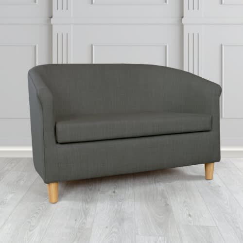 Double Fabric Seaters Sofa Tub - Grey Armchair/ Bucket Chair