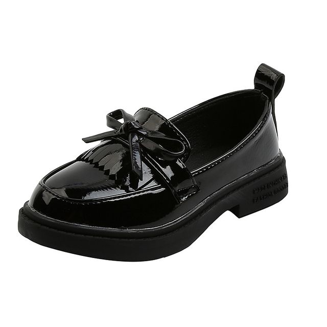 Formal Imitation Patenty Loafers Without Lace