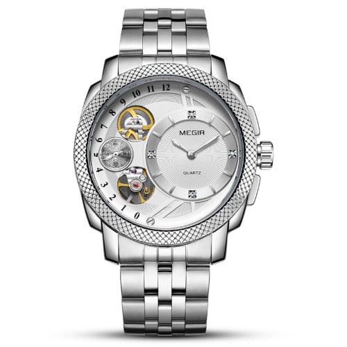 Men Mechanical Watch -Silver