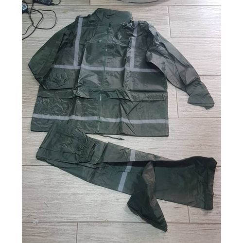 Up/Down Raincoat With Hooded Impermeable Reflector