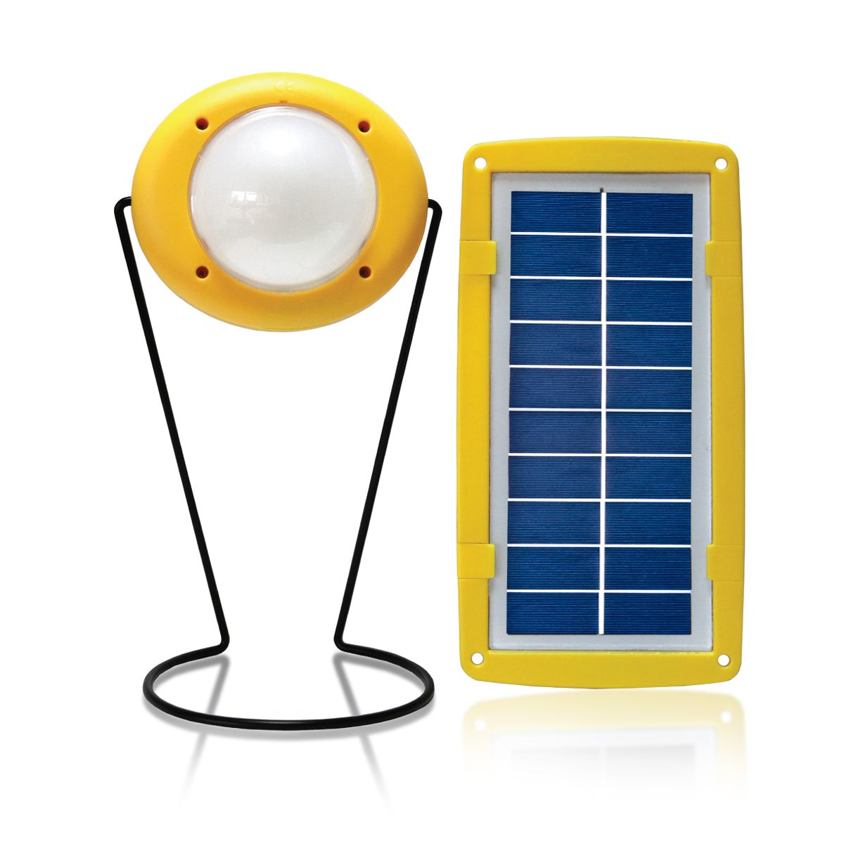 Pro 200 Solar Light With USB Mobile Charging - Yellow