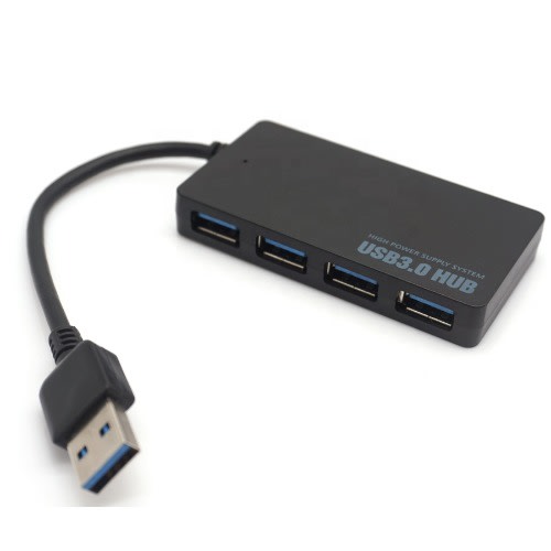 USB Hub Powered Black Adapter - 3.0