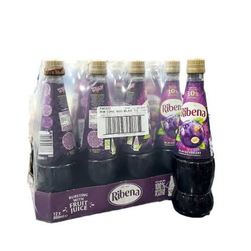 Ribena Blackcurrant With Fruit Drink - 850ml X12