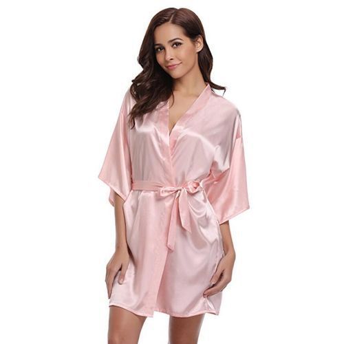 Satin Ladies Bathrobe Gowns