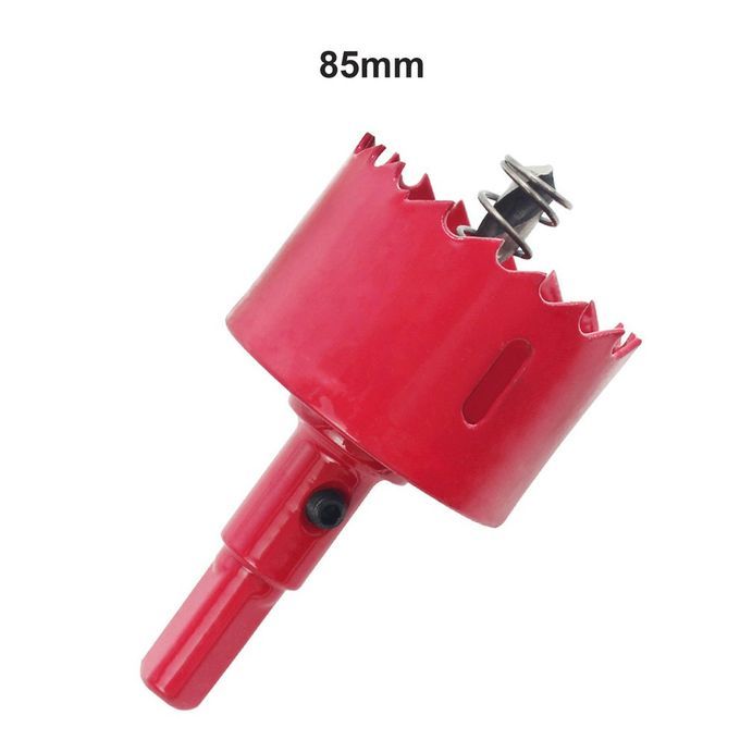 Universal M42 Bi-  Hole  , Purpose Hole  , Underreamer, Pipeline Perforator Steel Iron Wood Plasti  Hole Opener Red-Red-85mm