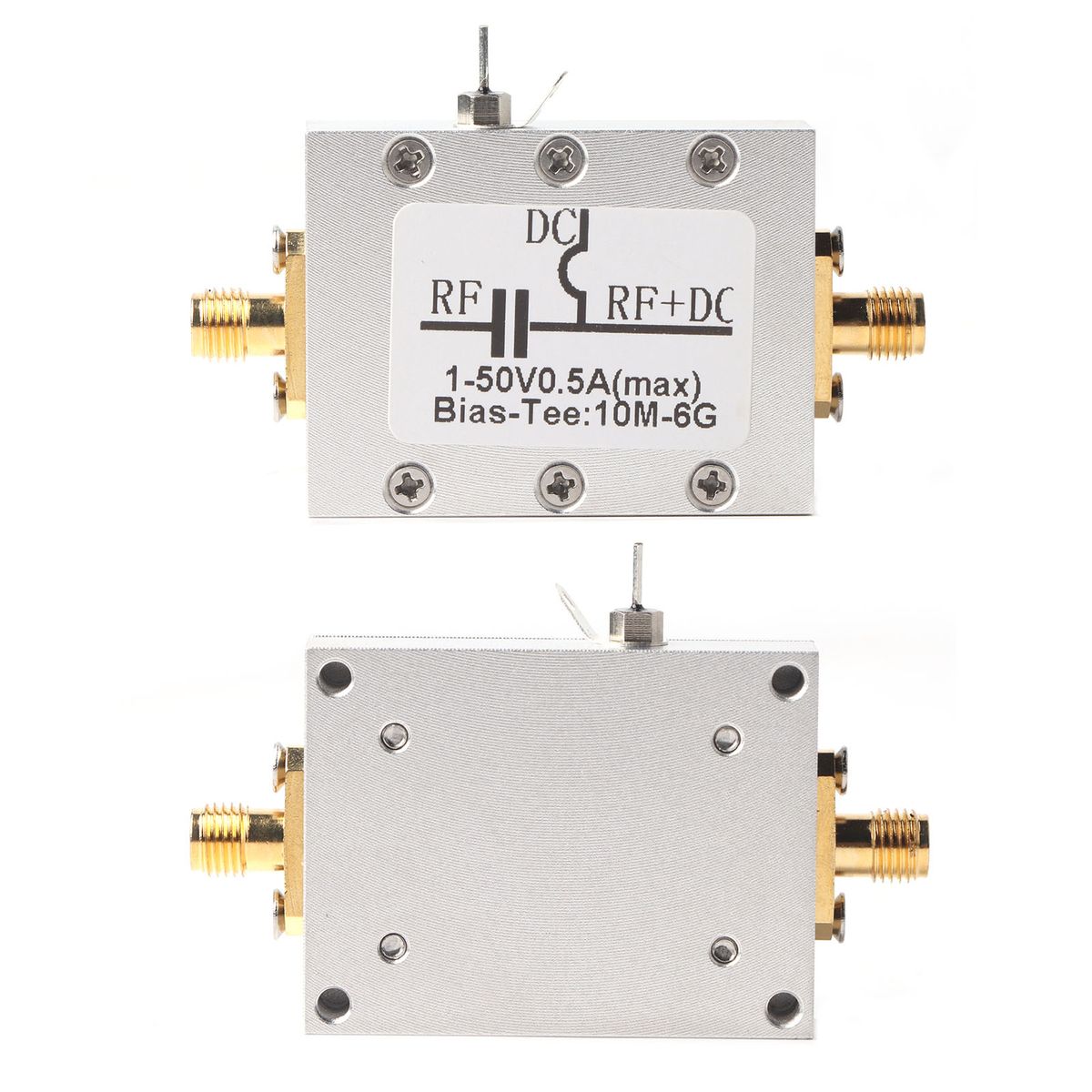 1 Pcs 10MHz-6GHz Bias Tee 10MHz-6GHz Broadband Radio