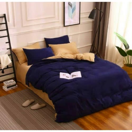 Reversible Plain Duvet Cover