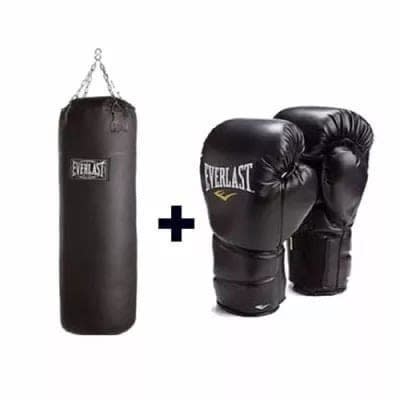 Evelast Punching Bag + Boxing Gloves