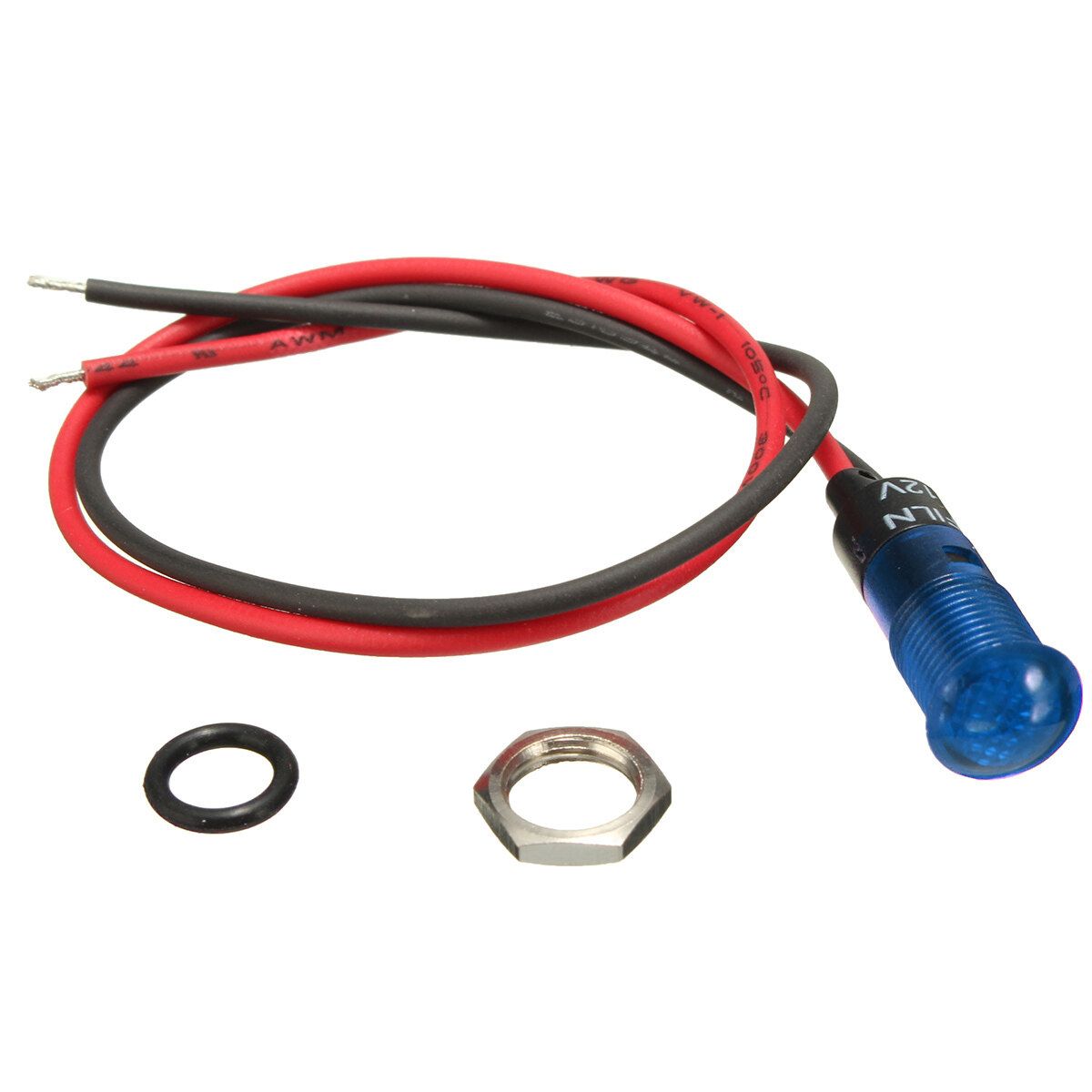 LED DASH PANEL WARNING LIGHT INDICATOR 12v 8mm LAMP Blue Blue