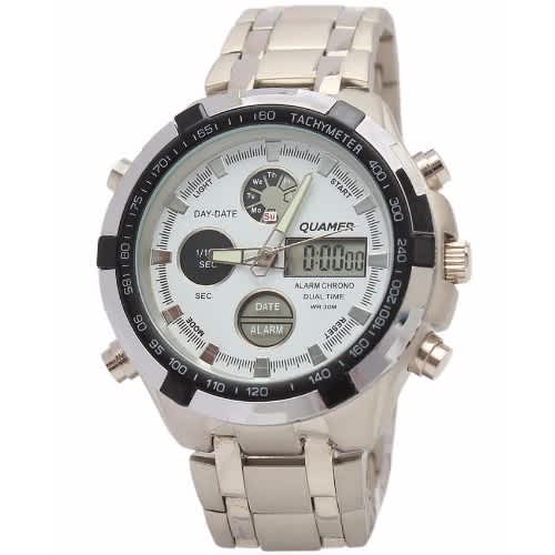 Men's Chain White Dial Wrist Watch