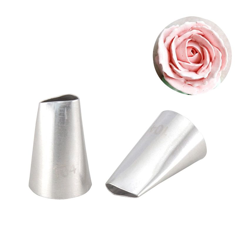 #104 Stainless Steel Rose Flower Petal DIY Icing Piping