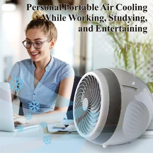 3-Speed Mini Usb Air Cooler With Aromatherapy Box And Light - 10W