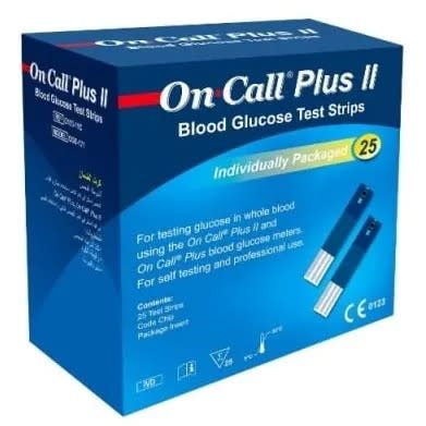 On Call Plus IiBlood Glucose Test- Strip By 25