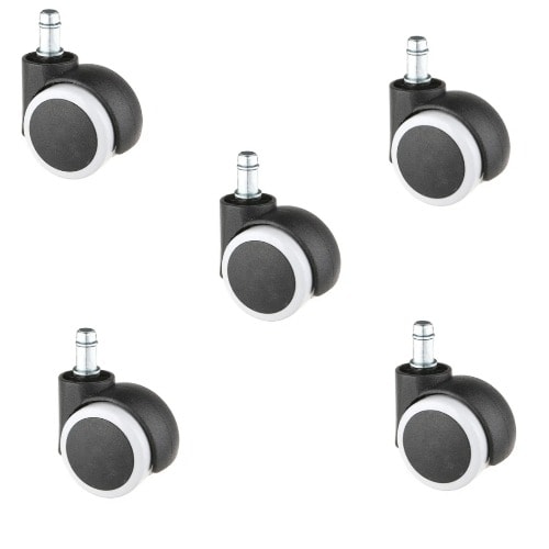 5pcs Of Replacement Castors For Swivel Office Chairs