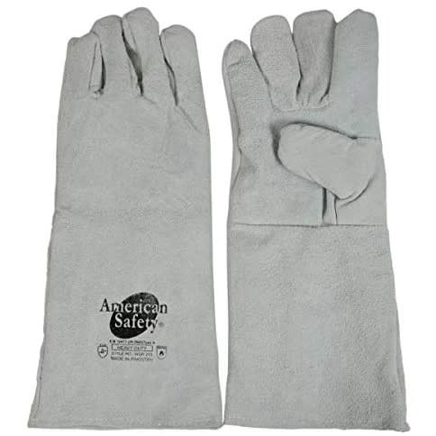 Welding Leather Hand Glove - Grey