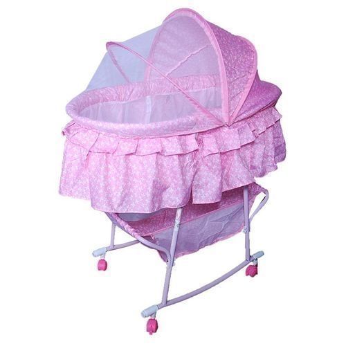 New Born Baby Craddle Crib Sleep Bed Bassinet - Pink
