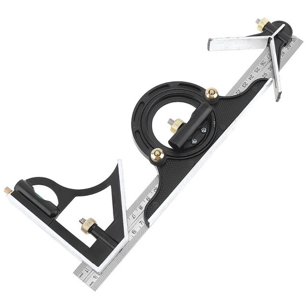Measuring tool combination angle ruler 300MM stainless steel combination angle ruler