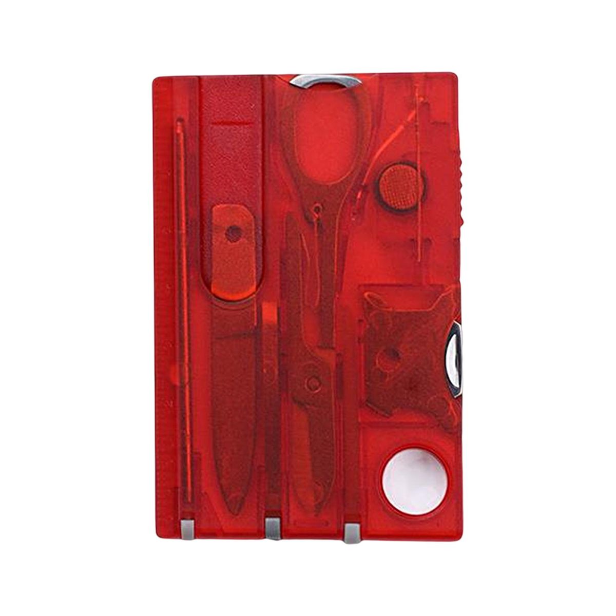 8Pcs Tool Credit Card Pocket Tools Red
